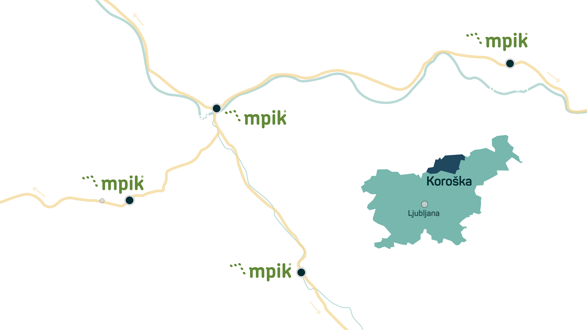 Zemljevid MPIK lokacij